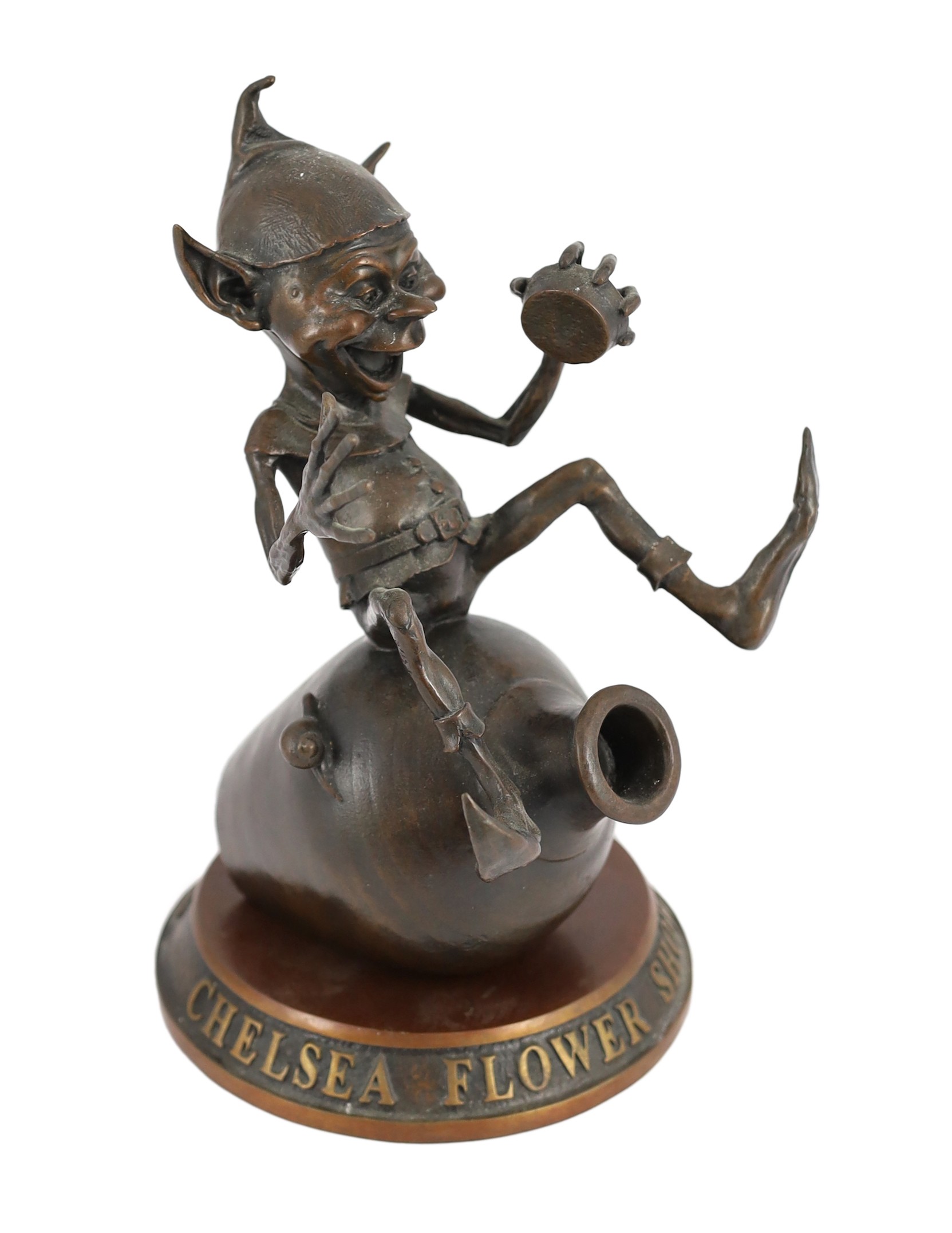 David Goode (British, b.1966). A Chelsea Flower Show Centenary bronze model of Jackpot, height 26cm